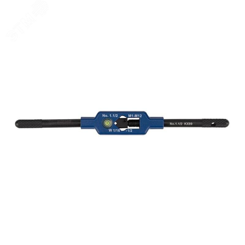 Изображение товара Вороток для метчиков регулируемый с уровнем 1, M1-10, 176 мм, цинковый (шт)