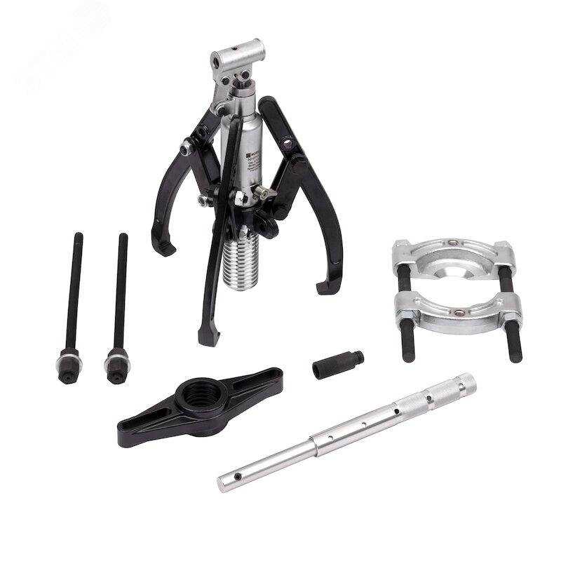 Изображение товара Набор гидравлических съемников со встоннроенным насосом NHPP-6SET, 6тонн, 10 предметоннов (шт)