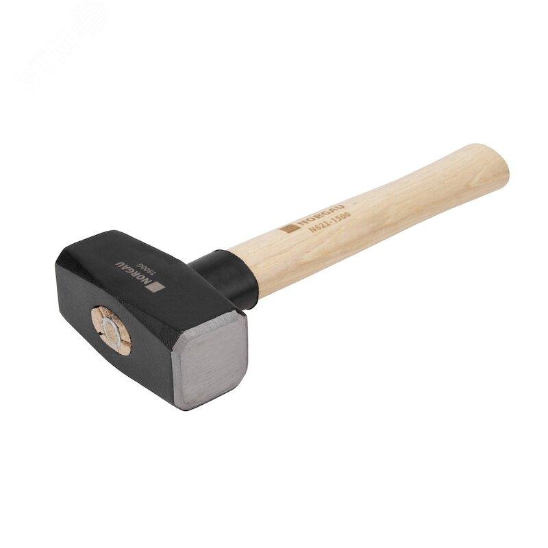 Изображение товара Кувалда 1500 г NORGAU N621-1500 - прочный и надежный инструмент для строительства