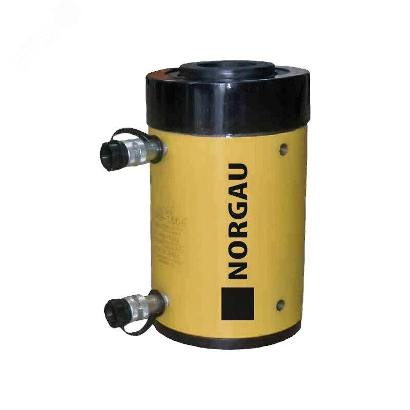 Изображение товара Цилиндр гидравлический с полым штоком двустороннего действия 95 тонн, ход штока 76 мм, NCOF95-76 (шт)