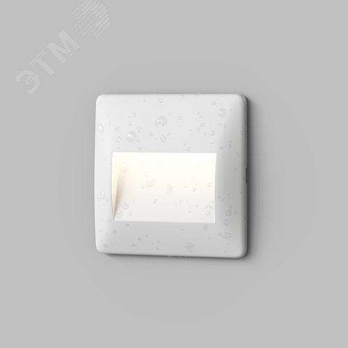 Изображение товара Светильник встраиваемый в стену HELM IP65 LED 3000K 2.5 Вт бел. пластик (шт)