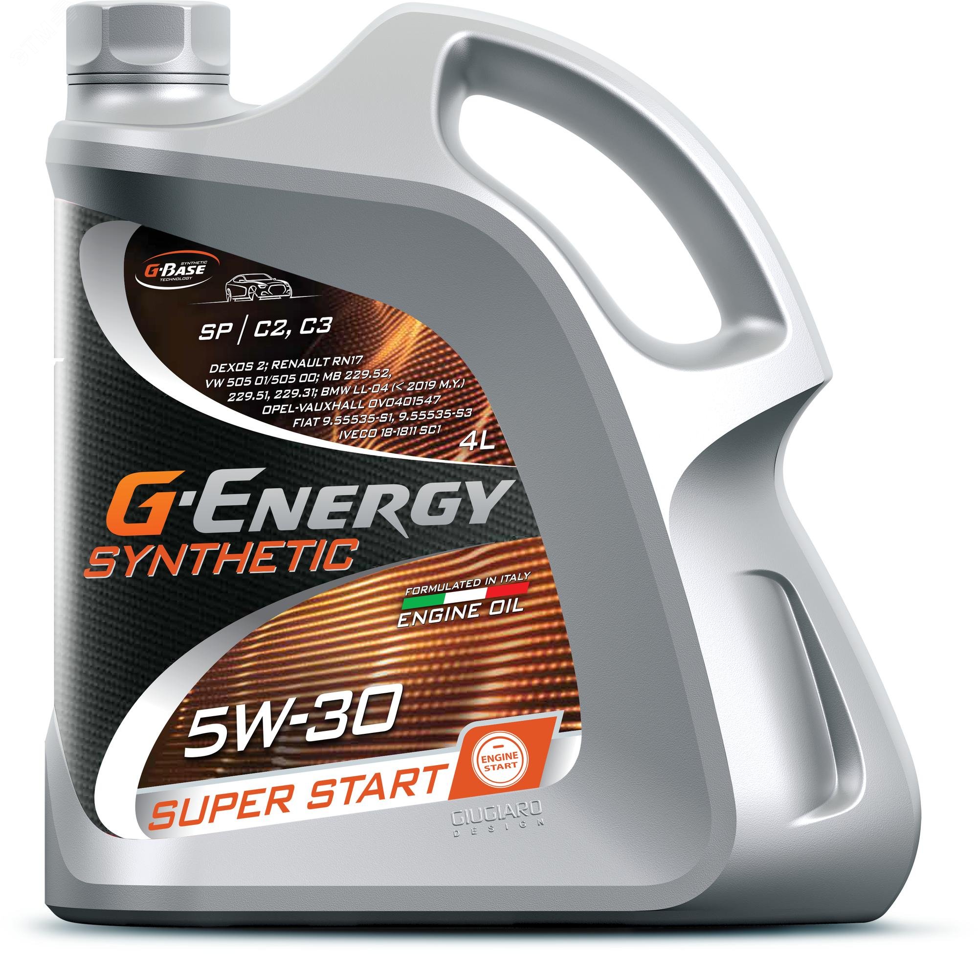 Изображение товара Масло моторное G-Energy Synth Super Start 5W-30 API SN/CF, ACEA C3 (4 л) (шт)