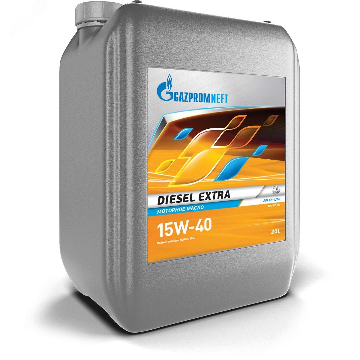 Изображение товара Масло моторное Gazpromneft Diesel Extra 15W-40 API CF-4/SG (20 л) (шт) Изображение товара Масло моторное Gazpromneft Diesel Extra 15W-40 API CF-4/SG (20 л) (шт)