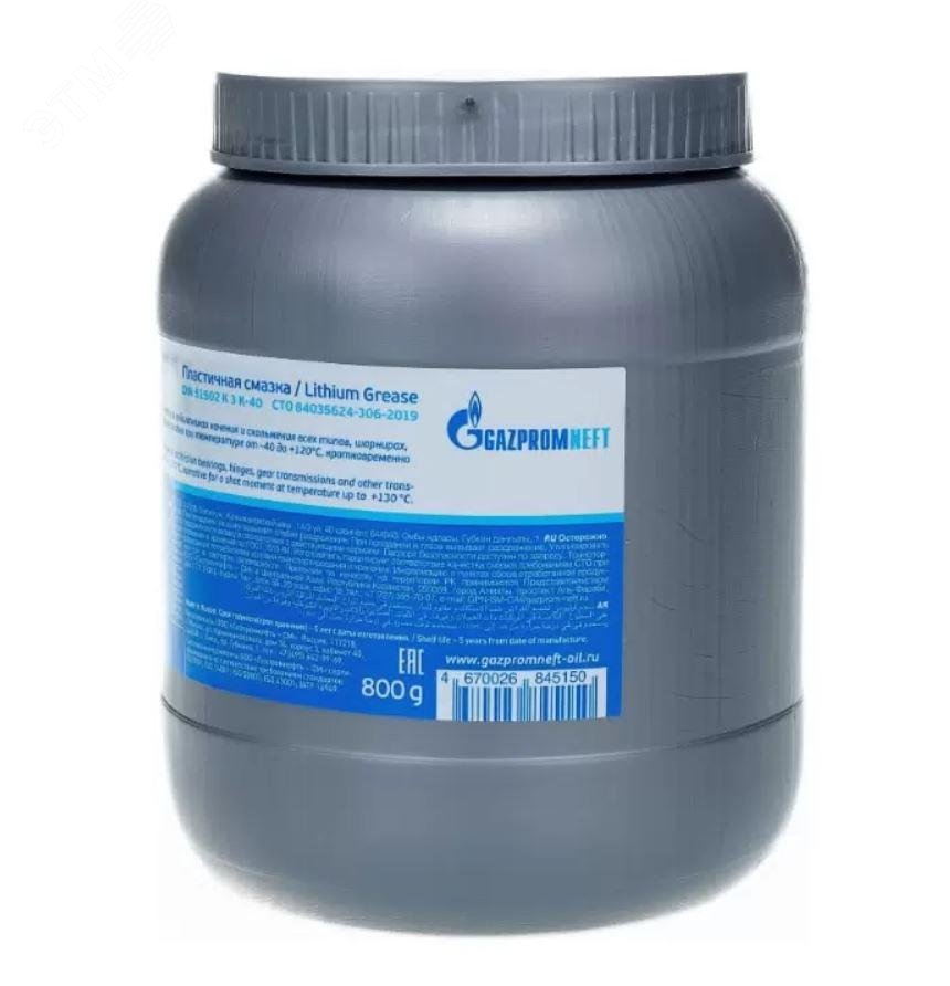 Изображение товара Многоцелевая водостойкая смазка Gazpromneft Литол 0,8 кг антифрикционная