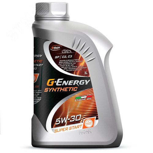 Изображение товара Масло моторное G-Energy Synth Super Start 5W-30 API SN/CF, ACEA C3 (1 л) (шт)