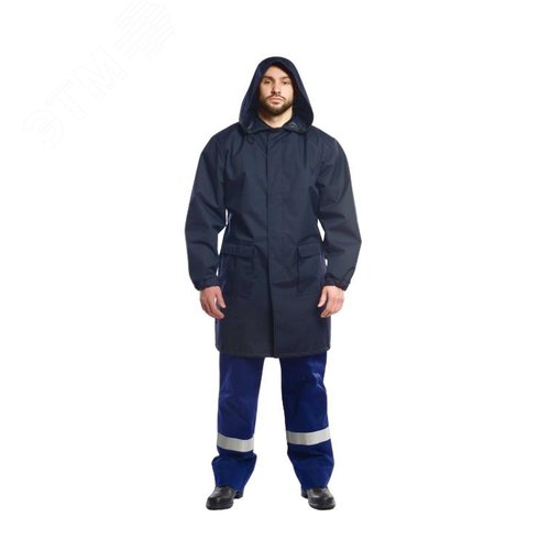 Изображение товара Плащ термостойкий для защиты от термических рисков электрической дуги, от воды (3 класс защиты) ПТв 644 W, до 28,2 кал/см2, размер 104-108/170-176 (шт)