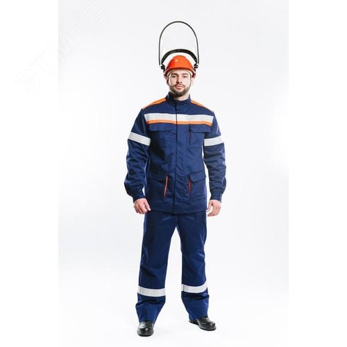 Изображение товара Костюм летний для защиты от термических рисков электрической дуги СП011-Л 20.1 кал/см2 (куртка+брюки), р. 88-92/158-164 (компл)