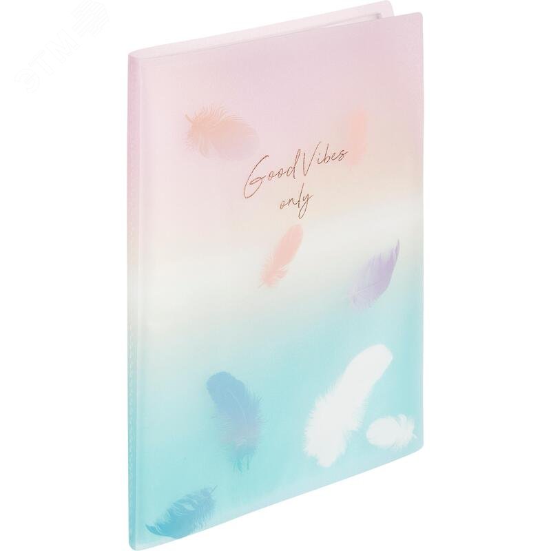 Изображение товара Папка файловая на 20 файлов Attache Selection Перья А4 15 мм с рисунком (толщина обложки 0.4 мм) (шт)