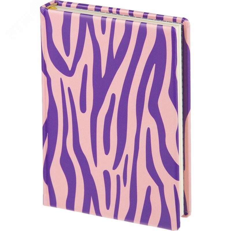 Изображение товара Ежедневник недатированный Attache Selection Zebra искусственная кожа А5 160 листов комбинированный (шт)