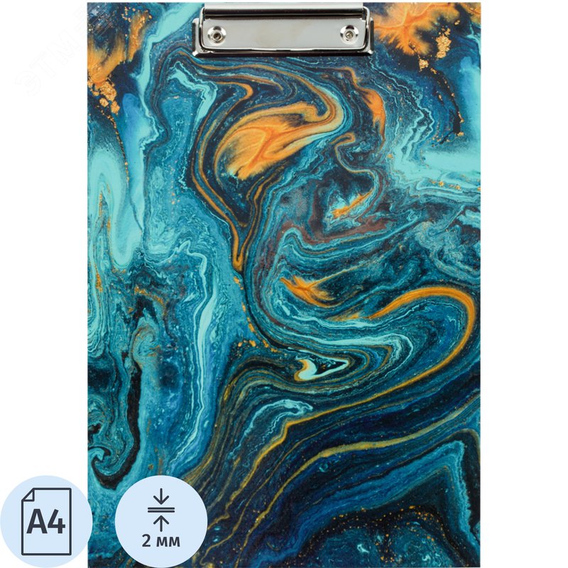 Изображение товара Папка-планшет с зажимом Attache Selection Fluid A4 синяя (шт)