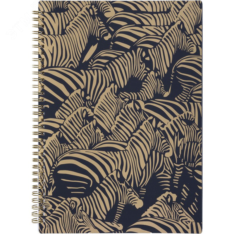 Изображение товара Бизнес-тетрадь Attache Selection Zebra А4 96 листов в клетку на спирали (218x294 мм) (шт)