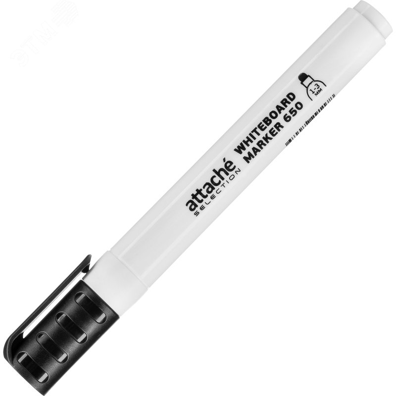 Изображение товара Маркер для белых досок Attache Selection 650 черный круглый наконечник (толщина линии 1-3 мм) (шт)