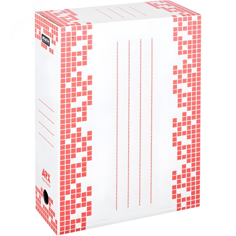 Изображение товара Короб архивный гофрокартон Attache Selection с вырубкой 251x102x355 мм белый до 1000 листов (шт)