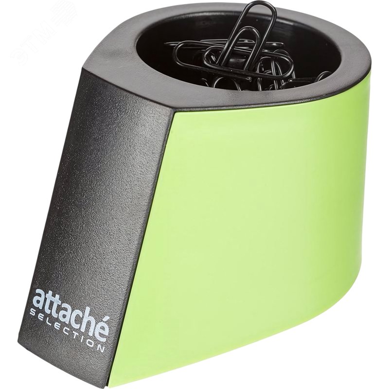 Изображение товара Магнитная пластиковая скрепочница Attache Selection с 50 скрепками 28 мм