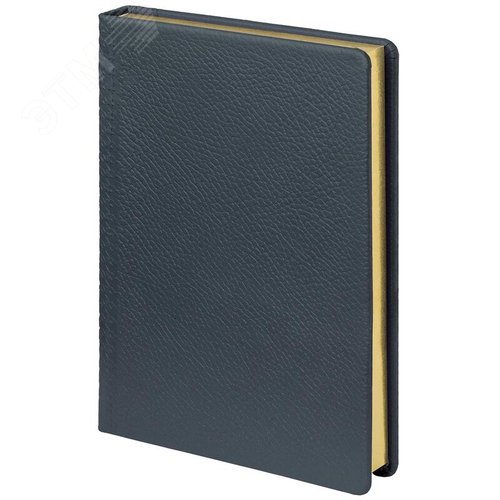 Изображение товара Ежедневник недатированный Attache Selection Scotland натуральная кожа А5 160 листов синий (золотистый обрез) (шт)