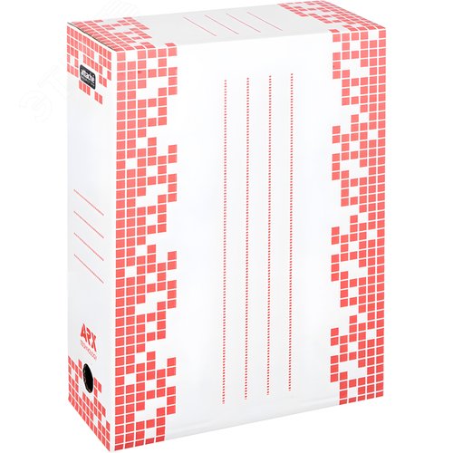 Изображение товара Короб архивный гофрокартон Attache Selection с вырубкой 251x102x355 мм белый до 1000 листов (шт)