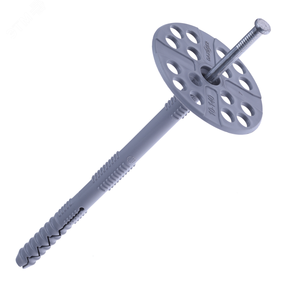 Изображение товара Дюбель д/изоляции Daxmer IZM 10х140 с металлическим гвоздем (шт)