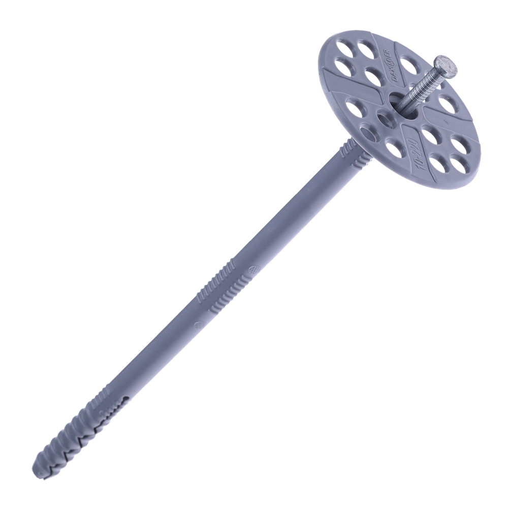 Дюбель д/изоляции Daxmer IZM 10х220 с металлическим гвоздем