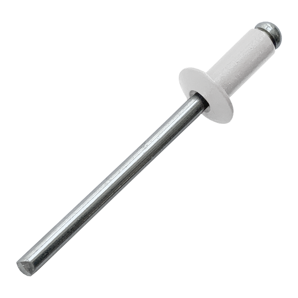 Заклепка 4.0х10 вытяжная Daxmer сталь/сталь RAL9003