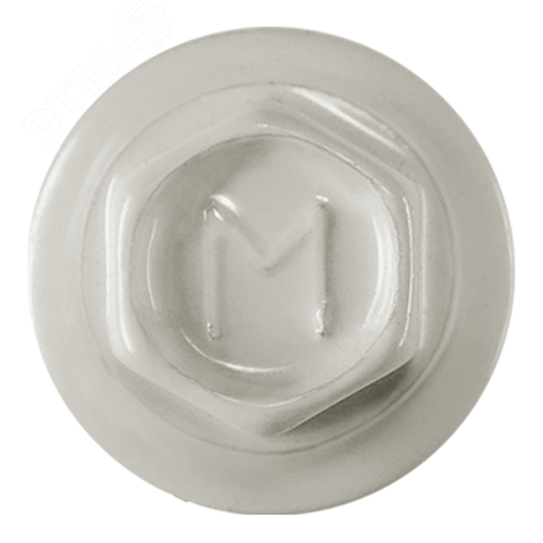 Саморез кровельный 4.8х29 RAL9003 сверло №1 шайба d=14мм с EPDM прокладкой - фото 2