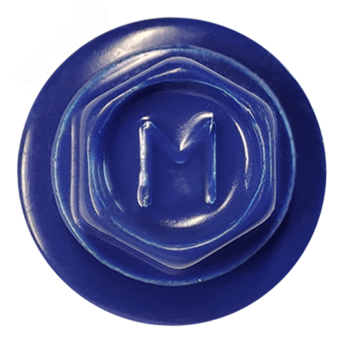 Саморез кровельный 4.8х50 RAL5002 сверло №1 шайба d=14мм с EPDM прокладкой - фото 2