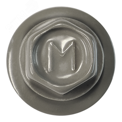 Саморез кровельный по металлу 4,8х19 RAL 7004 (400) сверло №2 шайба d=14 с EPDM прокладкой - фото 2