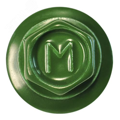 Саморез кровельный 5.5х25 по металлу RAL6005 сверло №3 шайба d=14мм с EPDM прокладкой - фото 2