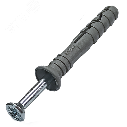 Изображение товара Дюбель-гвоздь 6х40 потайной бортик полипропилен (шт)