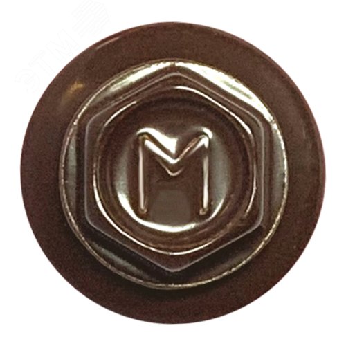 Саморез кровельный 4.8х29 RAL8017 сверло №1 шайба d=14мм с EPDM прокладкой - фото 2