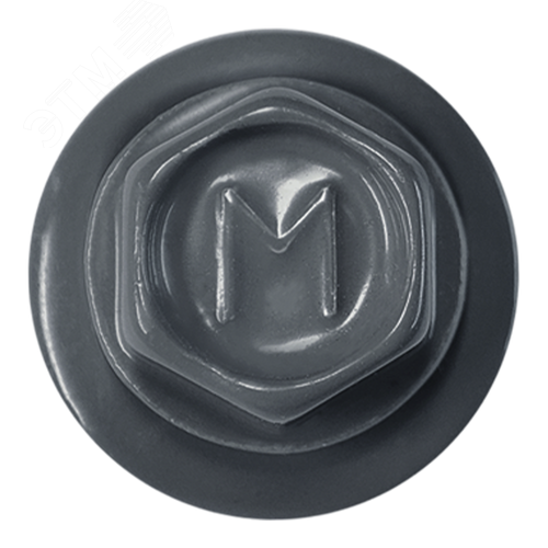 Саморез кровельный 4.8х70 RAL7024 сверло №1 шайба d=14мм с EPDM прокладкой - фото 2