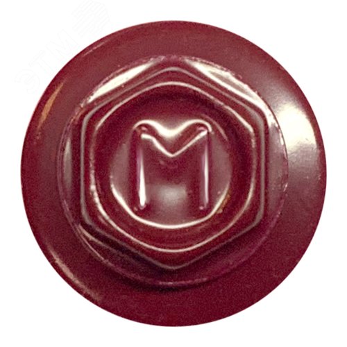 Саморез кровельный 5.5х25 по металлу RAL3005 сверло №3 шайба d=14мм с EPDM прокладкой - фото 2