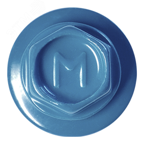 Саморез кровельный 5.5х19 по металлу RAL5024 сверло №3 шайба d=14мм с EPDM прокладкой - фото 2