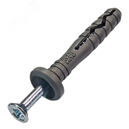 Изображение товара Дюбель-гвоздь 6х40 грибовидный бортик полипропилен (шт)