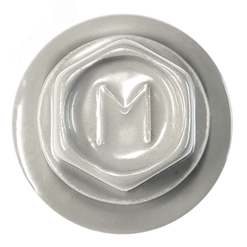 Саморез кровельный 5.5х19 по металлу RAL7004 сверло №3 шайба d=14мм с EPDM прокладкой - фото 2