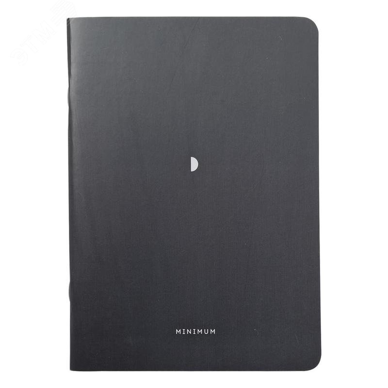 Изображение товара Бизнес-тетрадь Be Smart Minimalism A5 40 листов черная в клетку на скрепке (150x210 мм) (шт)