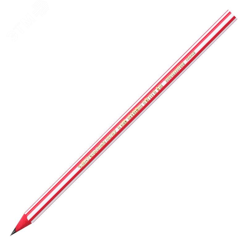 Изображение товара Карандаш чернографитный HB BIC Evolution Stripes заточенный шестигранный (шт)