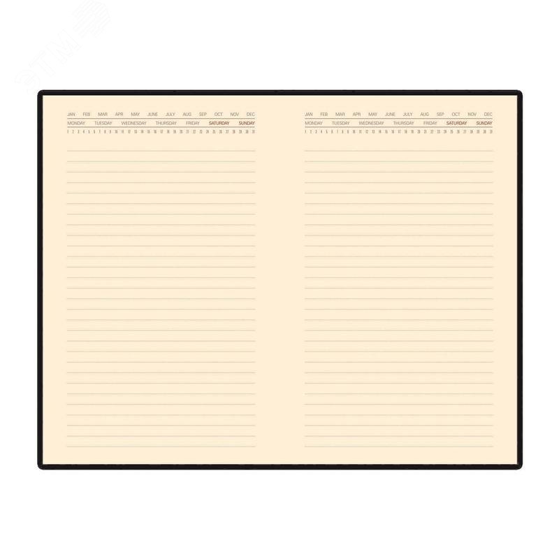 Изображение товара Ежедневник недатированный Bruno Visconti Marseille искусственная кожа А5 136 листов черный (шт)