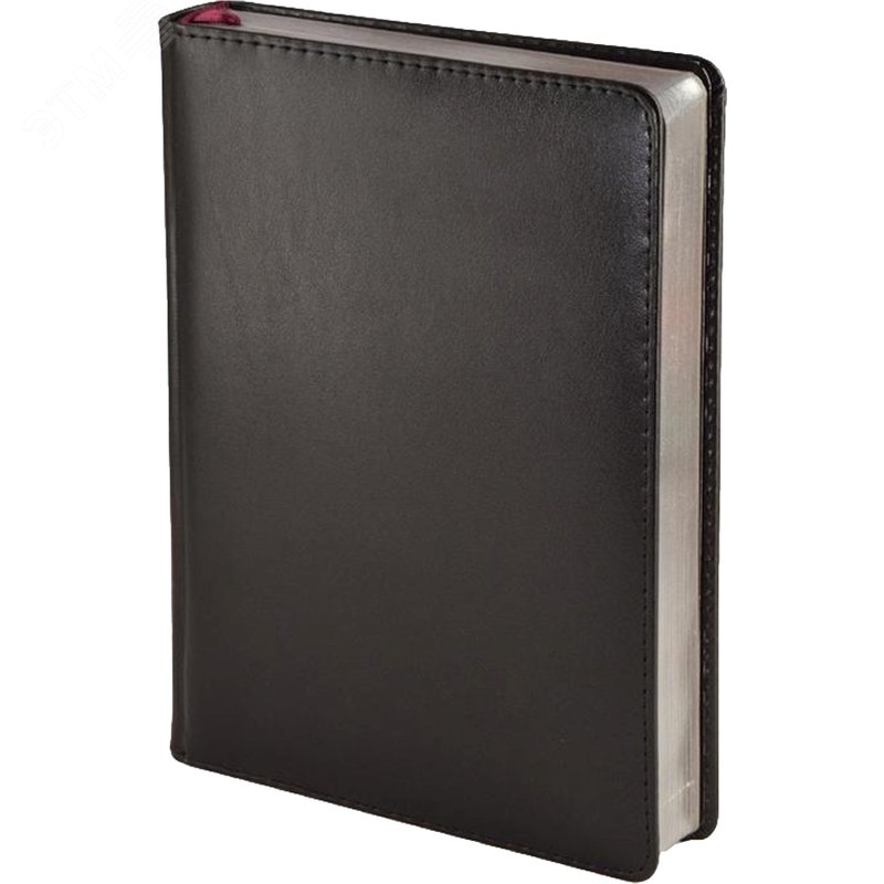 Изображение товара Ежедневник недатированный Bruno Visconti Parliament искусственная кожа A5 176 листов черный (серебристый обрез) (шт)