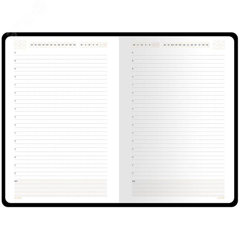 Изображение товара Ежедневник недатированный Bruno Visconti Mercury искусственная кожа A5 136 листов коричневый (оранжевый обрез) (шт)