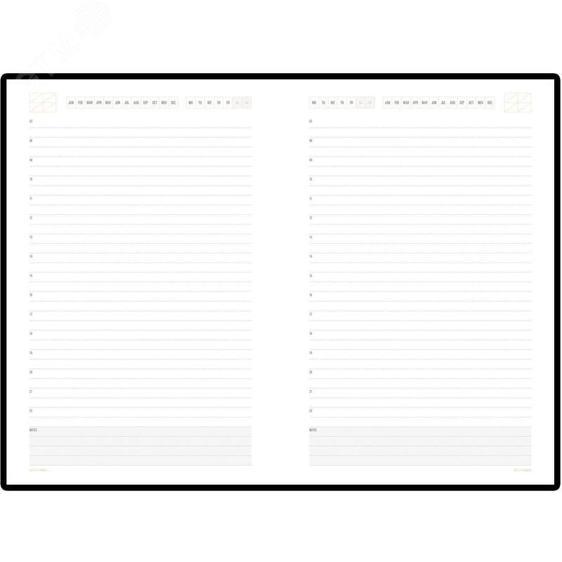 Изображение товара Ежедневник недатированный Bruno Visconti Mercury искусственная кожа A5 136 листов синий (оранжевый обрез) (шт)