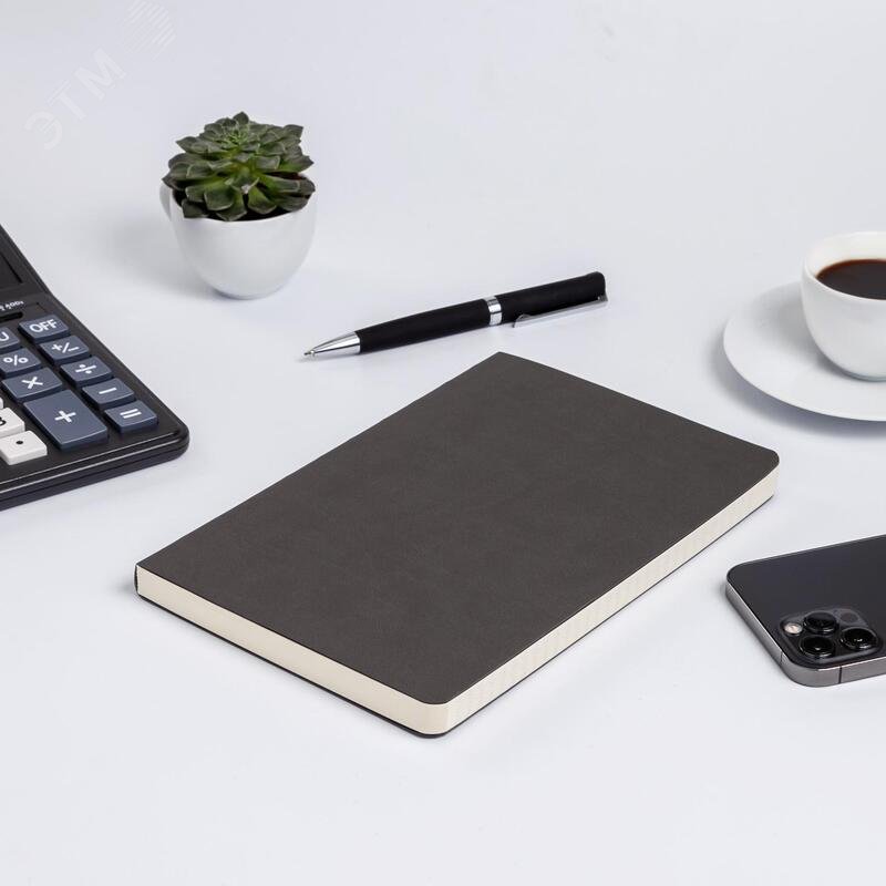 Изображение товара Ежедневник недатированный Bruno Visconti Megapolis Flex искусственная кожа Soft Touch A5 136 листов серый (шт)