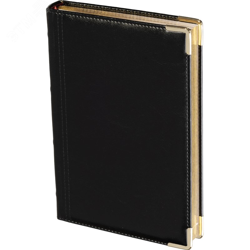 Изображение товара Ежедневник полудатированный Bruno Visconti Boss искусственная кожа A5+ 208 листов черный (золотистый обрез) (шт)