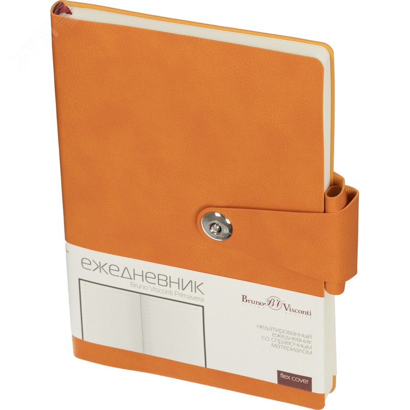 Изображение товара Ежедневник недатированный Bruno Visconti Primavera искусственная кожа А5 136 листов оранжевый (шт)