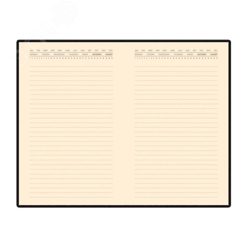 Изображение товара Ежедневник недатированный Bruno Visconti Marseille искусственная кожа А5 136 листов черный (шт)