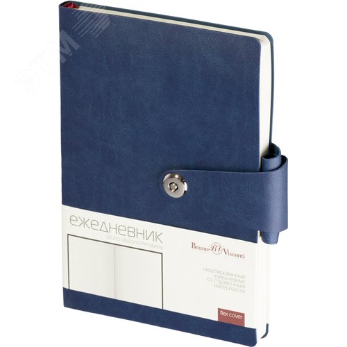 Изображение товара Ежедневник недатированный Bruno Visconti Primavera искусственная кожа А5 136 листов синий (шт)