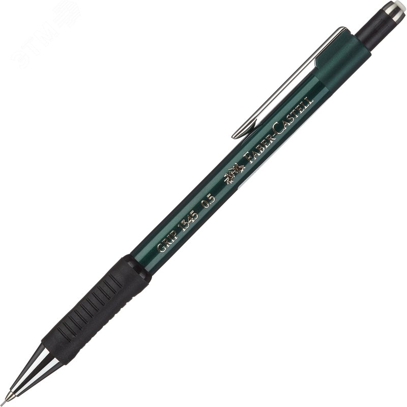 Изображение товара Карандаш механический зеленый металлик Faber-Castell Grip1345 0.5 мм (шт)