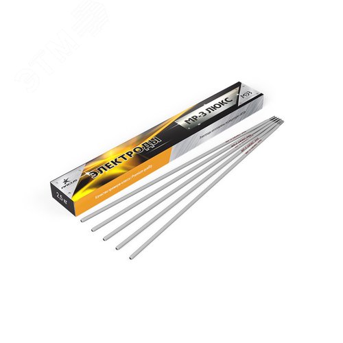 Изображение товара Электроды сварочные d=2.5мм МР-3 ЛЮКС [МЭЗ] (1кг) (упак)