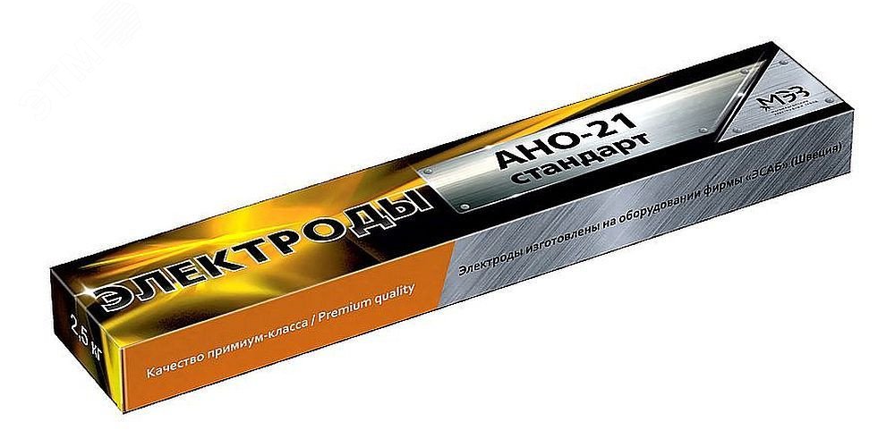 Изображение товара Электроды сварочные d=4.0мм АНО-21 СТАНДАРТ 2.5 кг МЭЗ