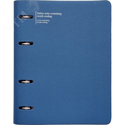 Изображение товара Тетрадь на кольцах со сменным блоком Infolio Study Prague А5 120 листов синяя в клетку с перфорацией, трафаретная печать (шт)