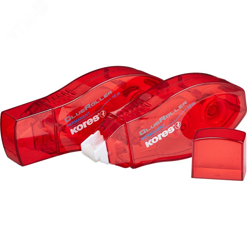 Изображение товара Клей ленточный Kores красный 8 мм х 10 м для бумаги и ткани